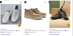 WOODLAND Men’s Casual Shoes at minimum 60% Discount