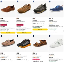 Woodland Mens Casual Shoes at minimum 65% Discount