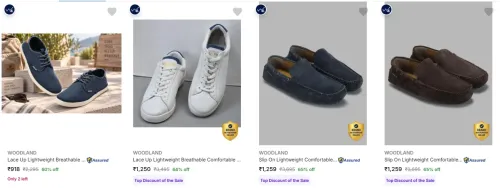 Image of WOODLAND Men’s Casual Shoes at minimum 60% Discount