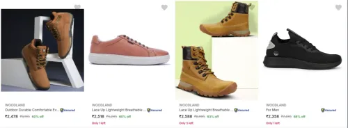 Image of Woodland Men’s Casual Shoes upto 68% Discount