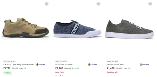 Image of Woodland Men’s Casual Shoes upto 70% Discount