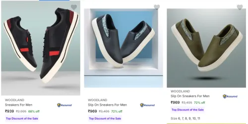 Image of Woodland Men’s Casual Shoes upto 72% Discount