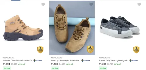 Image of Woodland Men’s Casual Shoes Upto 60% Off