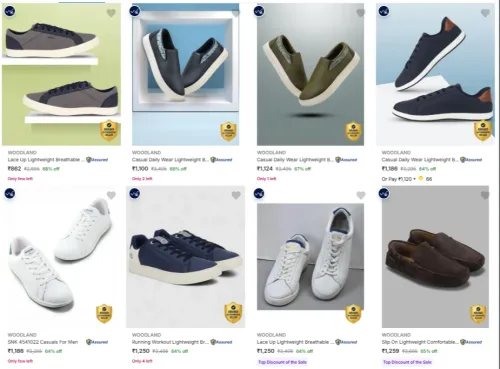 Image of WOODLAND Men’s Casual Shoes at minimum 60% Discount