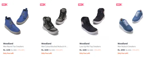 Image of Woodland Men's Shoes at minimum 70% Discount