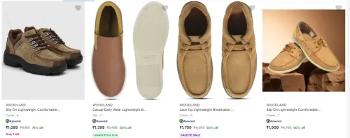 Image of Woodland Men's shoes at minimum 60% Discount