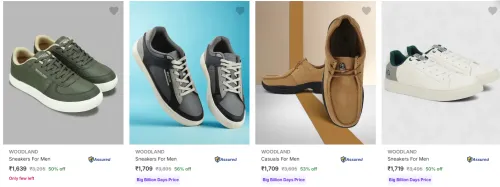 Image of Woodland Men’s Shoes upto 56% Discount