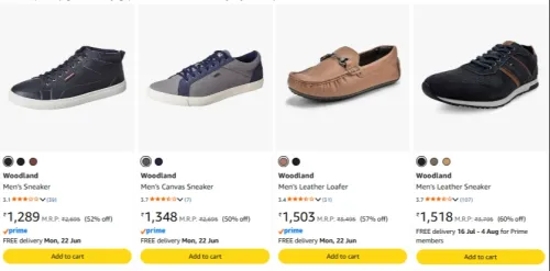 Image of Woodland Men's Shoes upto 60% discount 
