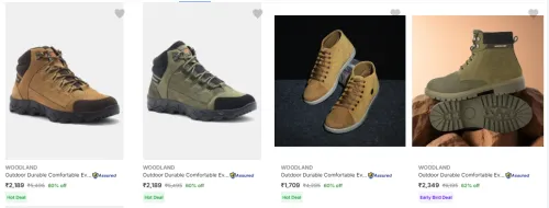 Image of WOODLAND Men's Shoes upto 60% discount 