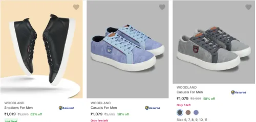 Image of Woodland Men’s Shoes Upto 62% Discount