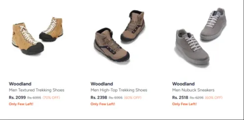 Image of Woodland Men's Shoes up to 70% Discount