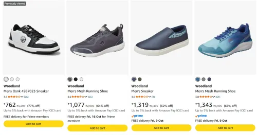 Image of Woodland Men's Sneaker upto 77% Discount