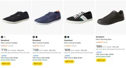 Woodland Mens Sneakers at minimum 70% Discount