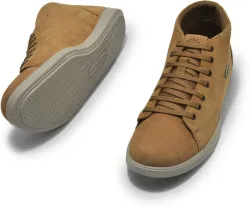 WOODLAND Outdoor Durable Comfortable Everyday High Ankle Boots For Men (Camel , 9)