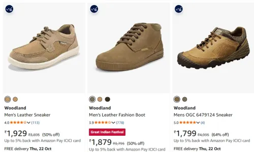 Image of Woodland Shoes at minimum 60% Discount