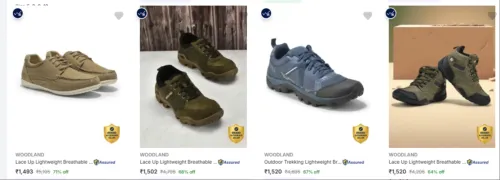 Image of Woodland Shoes Minimum 60% Discount
