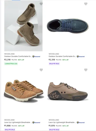 Image of Woodland Shoes Shoes Minimum 60% Discount
