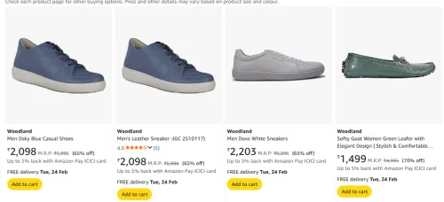 Image of Woodland Shoes Upto 65% Discount