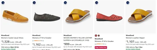 Image of Woodland Women's Shoes at minimum 75% Discount