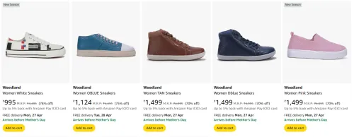 Image of Woodland Women's Shoes upto 70% discount 