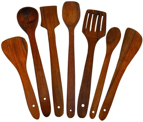 Image of Woodykart Wood Cooking Spoon Set po6