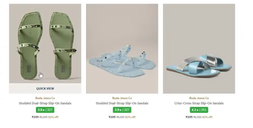 Image of Woomen Footwear Starting @ ₹109