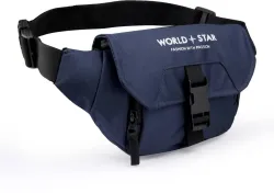 Worldstar Travel Waist Bag for Men & Women (Blue)