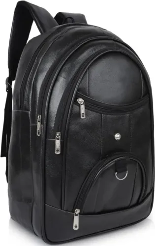 Image of worng Large 35 L Laptop Backpack with Rain Cover (Black)