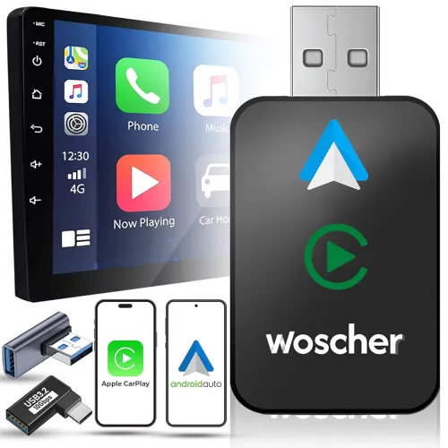 Image of WOSCHER 2in1 Airlink Wireless Carplay Adapter