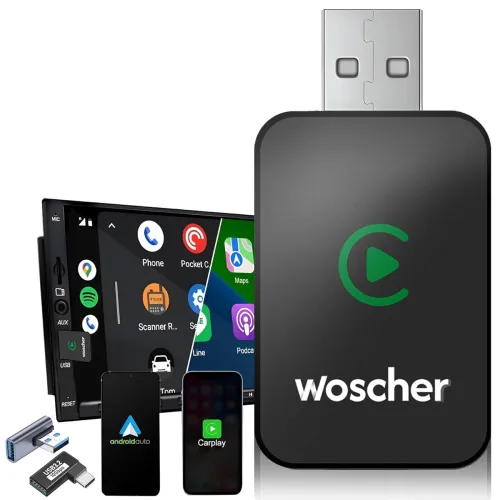 Image of WOSCHER 2in1 Airlink Wireless Carplay Adapter