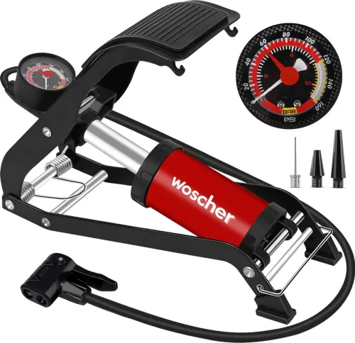 Image of Woscher 120 psi Tyre Air Pump for Car & Bike