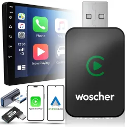 WOSCHER 2in1 Airlink Wireless Carplay Adapter for Car