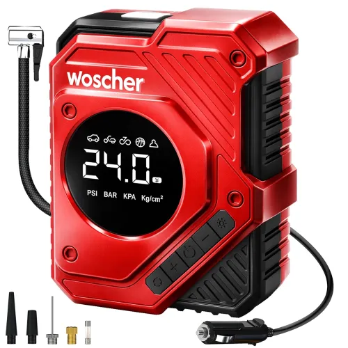 Image of Woscherr Tornado Digital Tyre Inflator for Car and Bike Air Pump for Car Tyre
