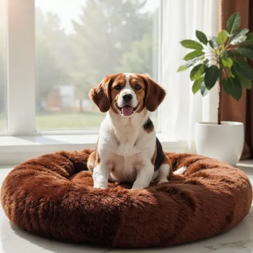 Image of Wow Dog Calming Donut Bed for Medium Dogs & Cats – 26