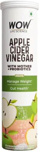 Image of WOW Life Science Apple Cider Vinegar Effervescent Tablet + Probiotics For Weight Management (15 Tablets)