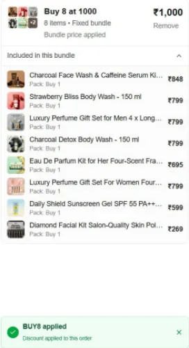 Image of WOW Skin Science Build Your Bundle — Pick any 8 for ₹1,000