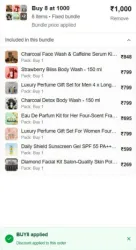 WOW Skin Science Build Your Bundle — Pick any 8 for ₹1,000
