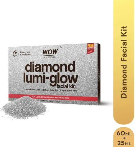 Image of WOW SKIN SCIENCE Diamond Facial Kit For Polished Skin | Gives Bright Skin  (7 x 12.14 ml)