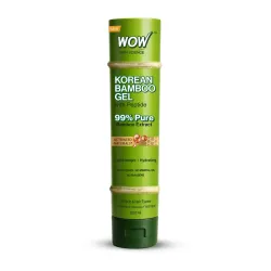 WOW Skin Science Korean Bamboo Gel with Peptide | 99% Pure Bamboo Extract | Lightweight Hydration for Skin & Hair | No S