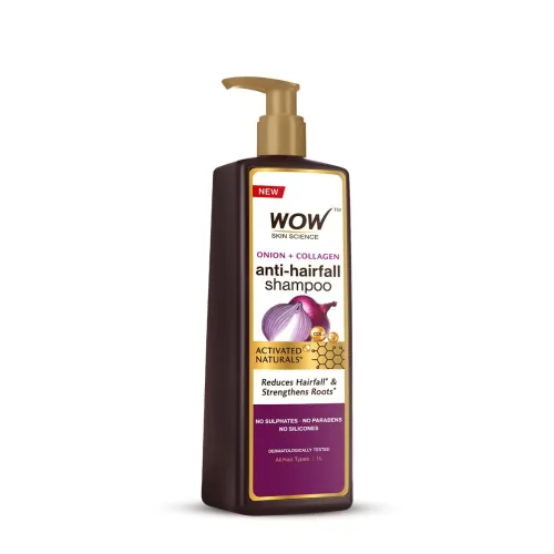 Image of WOW Skin Science Onion & Collagen Anti-Hairfall Shampoo 1000ml