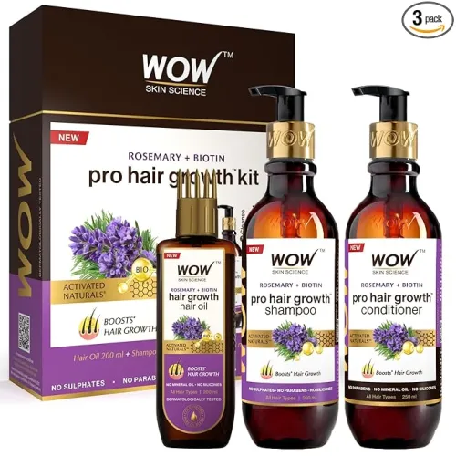 Image of WOW Skin Science Rosemary Oil & Biotin Hair Growth Kit