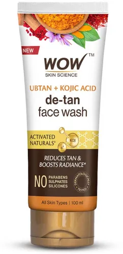 Image of WOW SKIN SCIENCE Ubtan For Oily Tan Removal Face Wash  (100 ml)