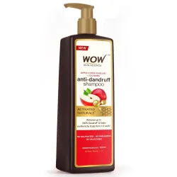 WOW Skin Science Apple Cider Vinegar Shampoo - 1L | Mild Anti-Dandruff Shampoo For Daily Use | Suitable For Men & Women 