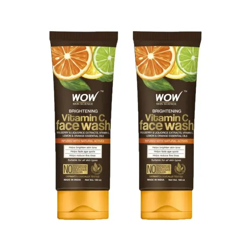 Image of WOW Skin Science Brightening Vitamin C Face Wash 100 ml (Pack of 2)