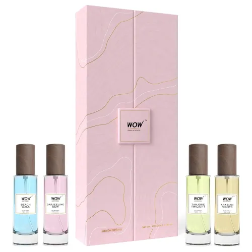Image of WOW Skin Science Eau De Parfum Luxury Perfume Kit 4x20 ml For Her | Premium Valentine's Gift Set for Women | All Day Fra