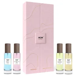 WOW Skin Science Eau De Parfum Luxury Perfume Kit 4x20 ml For Her | Premium Valentines Gift Set for Women | All Day Fra