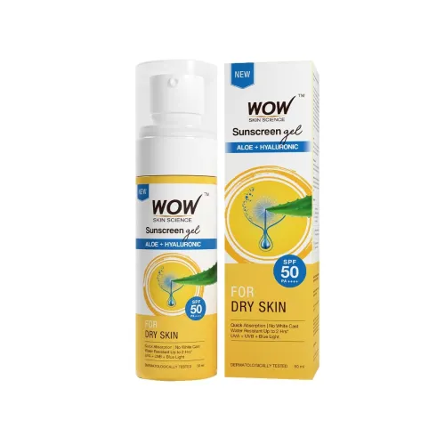 Image of WOW Sunscreen Gel SPF 50 – 50ml, Dry Skin
