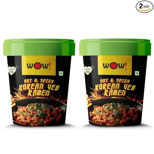 Image of WOW! Hot & Spicy Korean Veg Ramen Pack of 2