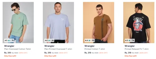 Image of Wrangler Clothing For Men Upto 80% Discount