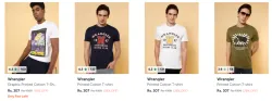 wrangler Men Tshirt Starting @ ₹307